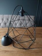 Zwarte industriële hanglamp, 25 tot 50 cm, Zwart, Rond, Ophalen of Verzenden