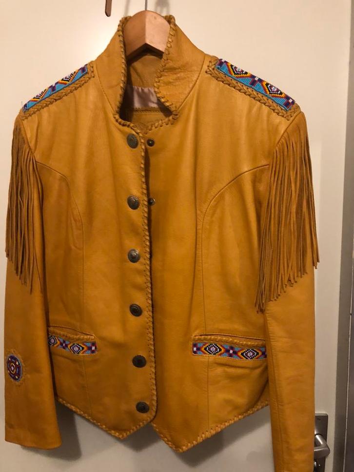 Leren western jas/ cowboy stijl jack maat M. Stockerpoint, Kleding | Dames, Jassen | Zomer, Zo goed als nieuw, Maat 38/40 (M)
