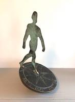 Bronzen beeld sculptuur brons Rabobank kunst zonnewijzer XL, Antiek en Kunst, Antiek | Koper en Brons, Ophalen of Verzenden