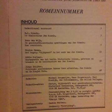 Jan Romein nummer / dialectiek / marxisme 1980 / UvA 7e beschikbaar voor biedingen