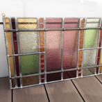 Raam glas in lood vintage, Ophalen, Gebruikt, Minder dan 80 cm, Overige typen