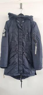 Khujo winterjas in hele goede staat en uitgewassen M 40 42, Ophalen of Verzenden, Gedragen, Maat 42/44 (L), Blauw