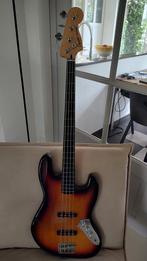 Squier fender fretless jazzbas, Ophalen of Verzenden, Zo goed als nieuw