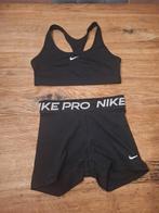 Nike Pro Set: Broekje & Sport BH, Maat 38/40 (M), Zwart, Nike, Ophalen of Verzenden