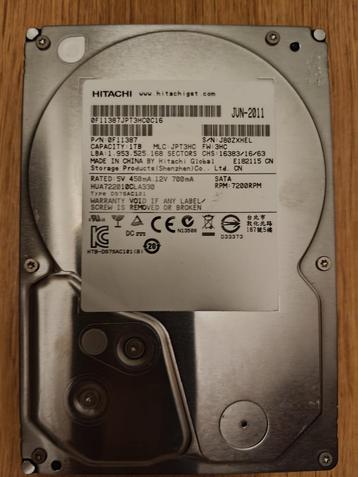 Harde schijf 1TB SATA 3.5 inch HDD beschikbaar voor biedingen