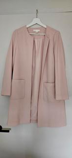 Lichtroze lange jas!, Ophalen of Verzenden, Zo goed als nieuw, Maat 36 (S), Roze