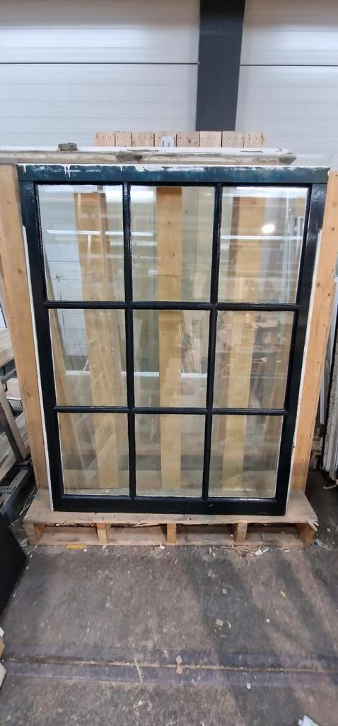 Oude Schuiframen met Glas, Doe-het-zelf en Verbouw, Glas en Ramen, Gebruikt, Gevelraam of Ruit, 120 tot 160 cm, 80 tot 120 cm