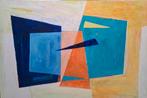 Abstract Schilderij met Geometrische Vormen, Ophalen of Verzenden