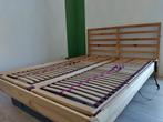 Bed (140x200) met elektrische lattenbodems en matras, Ophalen, Tweepersoons, 140 cm, Zo goed als nieuw