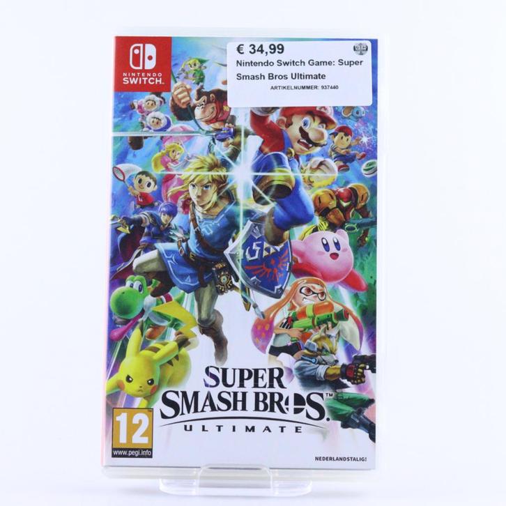 Nintendo Switch Game: Super Smash Bros Ultimate, Spelcomputers en Games, Spelcomputers | Nintendo Switch, Zo goed als nieuw