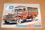 Zeldzame brochure - Hanomag HA4000 vrachtwagen 1960, Ophalen of Verzenden, Zo goed als nieuw, Tractor en Landbouw
