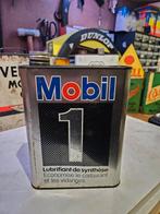 Mobiloil Olieblik 2L Pegasus - Vintage, Ophalen of Verzenden, Gebruikt, Verpakking