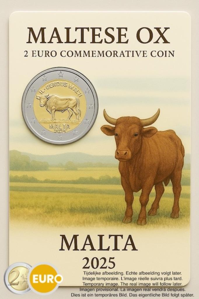 Malta 2025 Maltese Os & Mdina, Postzegels en Munten, Munten | Europa | Euromunten, Losse munt, 2 euro, Malta, Verzenden