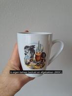 Beker mok met ezel en mandje, porselein D8.5xH10cm, Huis en Inrichting, Keuken | Servies, Overige typen, Nieuw, Ophalen of Verzenden