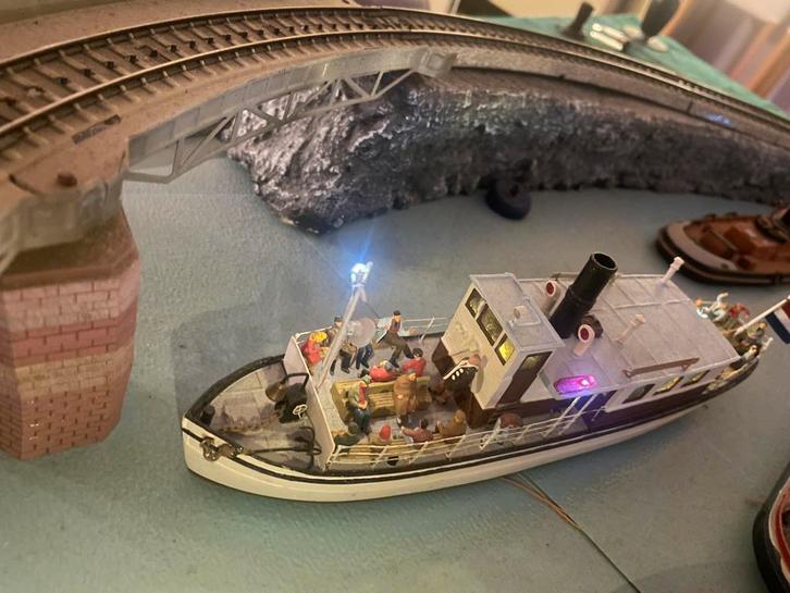 ARTITEC PASAGIERSSCHIP HO ( met led verlichting), Hobby en Vrije tijd, Modeltreinen | H0, Brug, Tunnel of Gebouw, Gelijkstroom of Wisselstroom