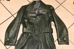 DDR VEB Freiberger leder bekleidung lange leren jas mantel, Ophalen of Verzenden, Gebruikt, Jas