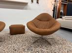 Nieuw Label van den Berg Hidde Soft Draai Fauteuil Cognac, Huis en Inrichting, Fauteuils, Nieuw, 75 tot 100 cm, Ophalen of Verzenden