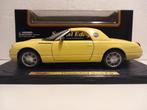 Ford Thunderbird hard top cabriolet geel Maisto 1:18 KRD, Ophalen of Verzenden, Zo goed als nieuw, Auto, Maisto