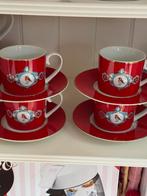 Pip Studio servies Love Birds rood 4 kop en schotels, Overige typen, Ophalen of Verzenden, Zo goed als nieuw, Overige stijlen