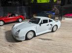 Porsche 959 polisiil Tonka 1:18, Hobby en Vrije tijd, Modelauto's | 1:18, Gebruikt, Ophalen of Verzenden