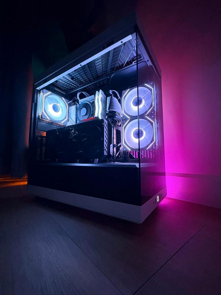 Witte gaming pc, Computers en Software, Desktop Pc's, Zo goed als nieuw, 2 tot 3 Ghz, SSD, 16 GB, Met videokaart, Gaming, Virtual Reality