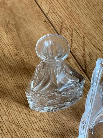 Kristallen Vaasjes op Bordje - Set van 3 beschikbaar voor biedingen