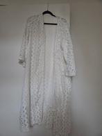 Witte Kimono Lange Vest - Chic!, Ophalen, Wit, Maat 42/44 (L), Zo goed als nieuw