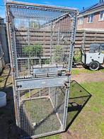 Gegalvaniseerde vogelkooi met sterk gaas 76bx102dx186h, Ophalen, Zo goed als nieuw, Metaal, Vogelkooi