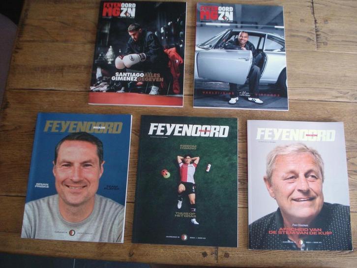 ZGAN- 5x Feyenoord Magazine - seizoen 2023-2024 en 2024-2025, Verzamelen, Sportartikelen en Voetbal, Zo goed als nieuw, Boek of Tijdschrift