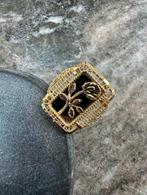 18K Gouden Bloemen Ring, Ophalen of Verzenden, Nieuw, Goud, Dame