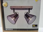 Nieuw Plafondlamp met 2 spots, Ophalen of Verzenden, Nieuw, Metaal, Industrieel