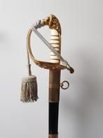 Zeer fraaie Nederlandse M1882 Marine sabel, officier, Verzamelen, Ophalen of Verzenden, Marine, Nederland, Zwaard of Sabel