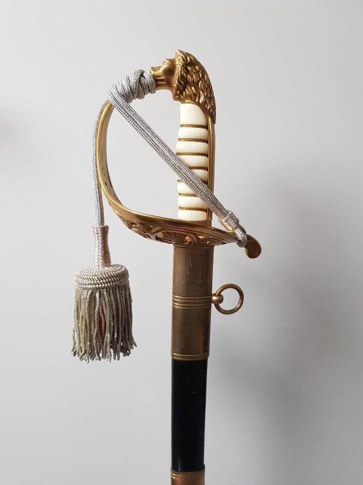 Zeer fraaie Nederlandse M1882 Marine sabel, officier, Verzamelen, Militaria | Algemeen, Marine, Zwaard of Sabel, Nederland, Ophalen of Verzenden