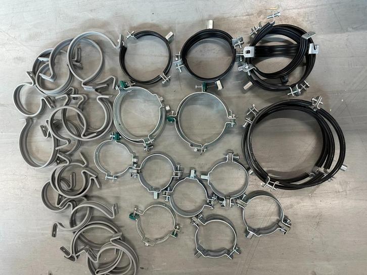 40x assorti pijpbeugels 160 110 75 Walraven Flamco, Doe-het-zelf en Verbouw, IJzerwaren en Bevestigingsmiddelen, Nieuw, 100 tot 250 mm