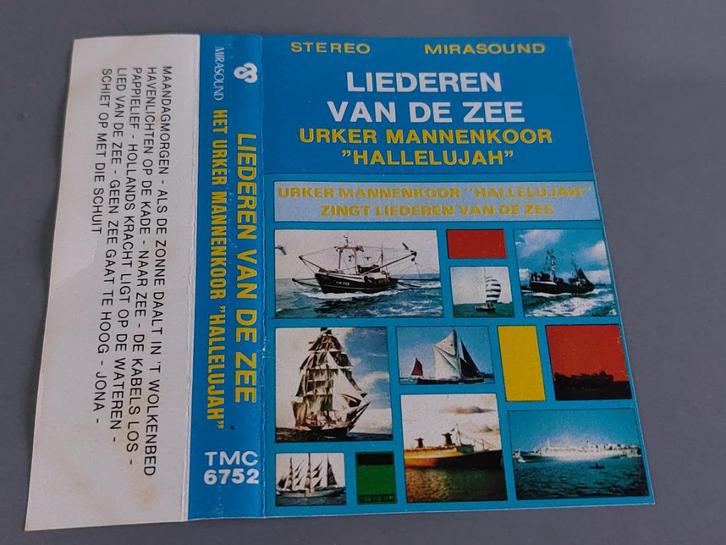 URKER MANNENKOOR HALLELUJAH - LIEDEREN VAN DE ZEE (MC), Cd's en Dvd's, Cassettebandjes, Zo goed als nieuw, Origineel, Nederlandstalig