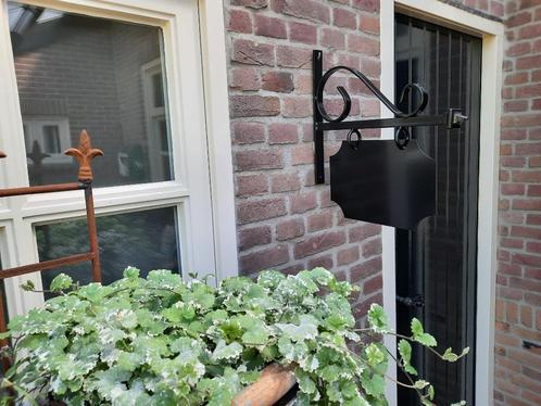 gepoedercoate zwarte uithangborden 3 modellen naambord, Tuin en Terras, Tuinwanddecoratie, Nieuw, Ophalen of Verzenden