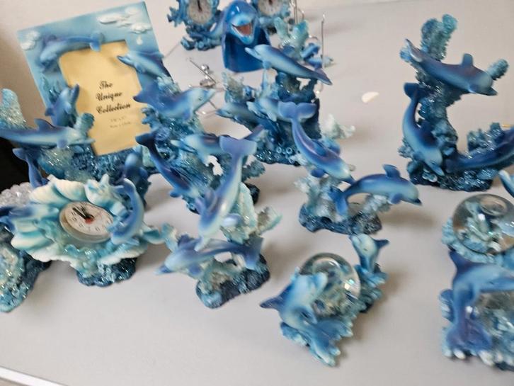 Partij Dolfijnen Beeldjes - Unieke Collectie, Huis en Inrichting, Woonaccessoires | Overige, Gebruikt, Ophalen