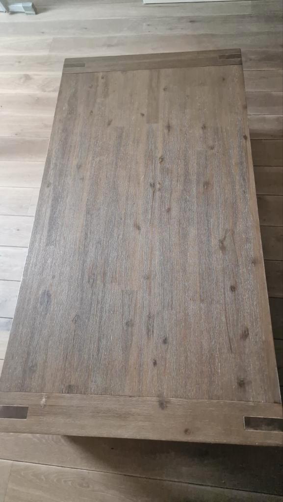 Mooie Houten Salontafel, Huis en Inrichting, Tafels | Salontafels, Gebruikt, Minder dan 50 cm, 50 tot 100 cm, 100 tot 150 cm, Rechthoekig