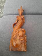 Antiek Beeldje Vrouw & Draak, Antiek en Kunst, Kunst | Beelden en Houtsnijwerken, Ophalen of Verzenden