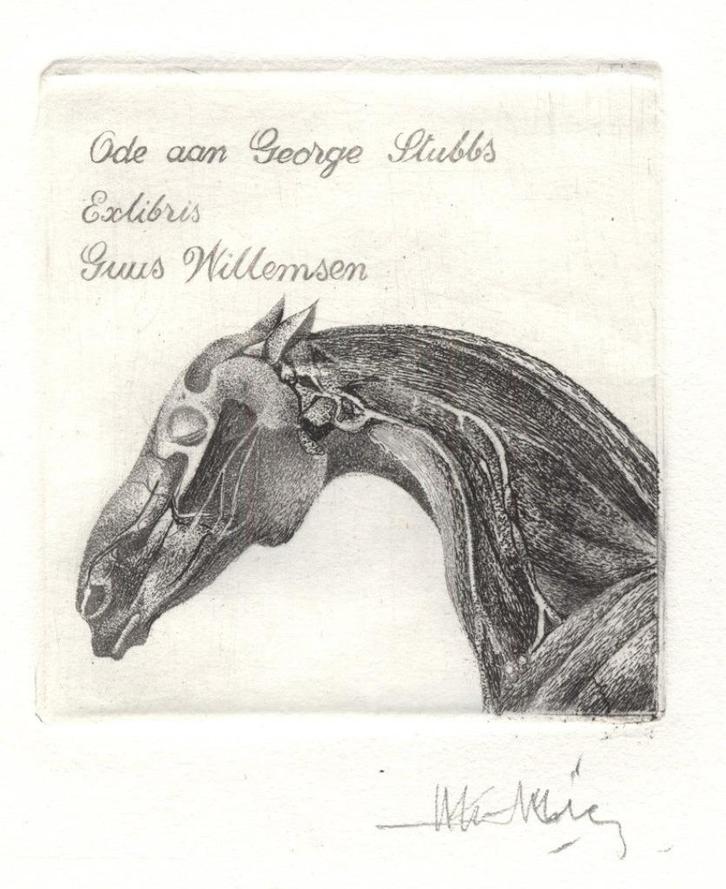 0202 Ex Libris België : Marc Marin, 1978, Antiek en Kunst, Kunst | Etsen en Gravures, Verzenden