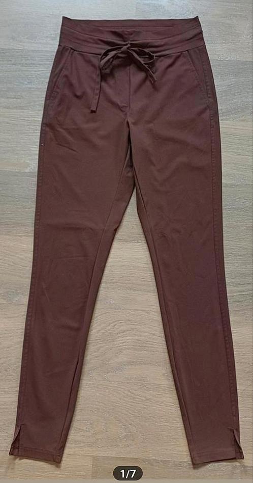 Studio anneloes travelstof broek mokka mt s/m Downstairs, Kleding | Dames, Broeken en Pantalons, Zo goed als nieuw, Maat 36 (S)