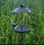 Tuinsteker Tuinprikker Gietijzer Vogel Voederschaal Nieuw, Ophalen of Verzenden, Nieuw
