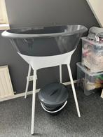 Luma baby badje donkergrijs met wit, Gebruikt, Badje, Standaard, Ophalen
