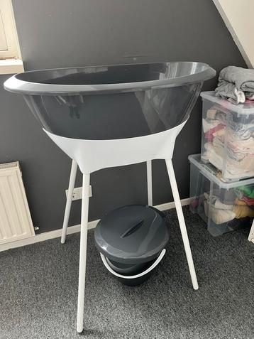 Luma baby badje donkergrijs met wit beschikbaar voor biedingen