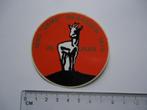 sticker oud GEMS 1975 Maarssen retro steenbok bok ram, Verzenden, Zo goed als nieuw, Bedrijf of Vereniging