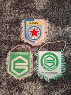 Drie vintage vaantjes GVAV en FC Groningen, Ophalen of Verzenden, Gebruikt, Overige binnenlandse clubs, Vaantje of Sjaal