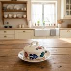 Antieke boerenbont botervloot, Antiek en Kunst, Antiek | Keramiek en Aardewerk, Ophalen of Verzenden