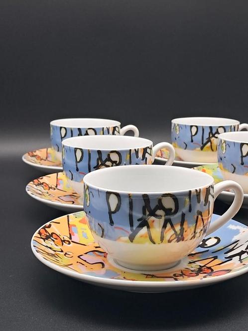 6x Ritzenhoff & Breker Flirt - Graffiti, Huis en Inrichting, Keuken | Servies, Zo goed als nieuw, Kop(pen) en/of Schotel(s), Overige stijlen