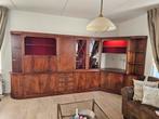 Vintage wandmeubel kast mahonie hout 12 delig, Ophalen, Gebruikt, Met deur(en), 200 cm of meer