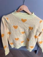 Gele trui met hartjes - Maat S, Ophalen of Verzenden, Zo goed als nieuw, Maat 36 (S), Geel